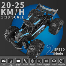 Load image into Gallery viewer, Remote Control Car, 2.4GHz 20-25KM/H Variable Speed Turbo 2-Speed Acceleration High Speed RC Car, 1:16 Off-Road Monster Truck with LED Lights
