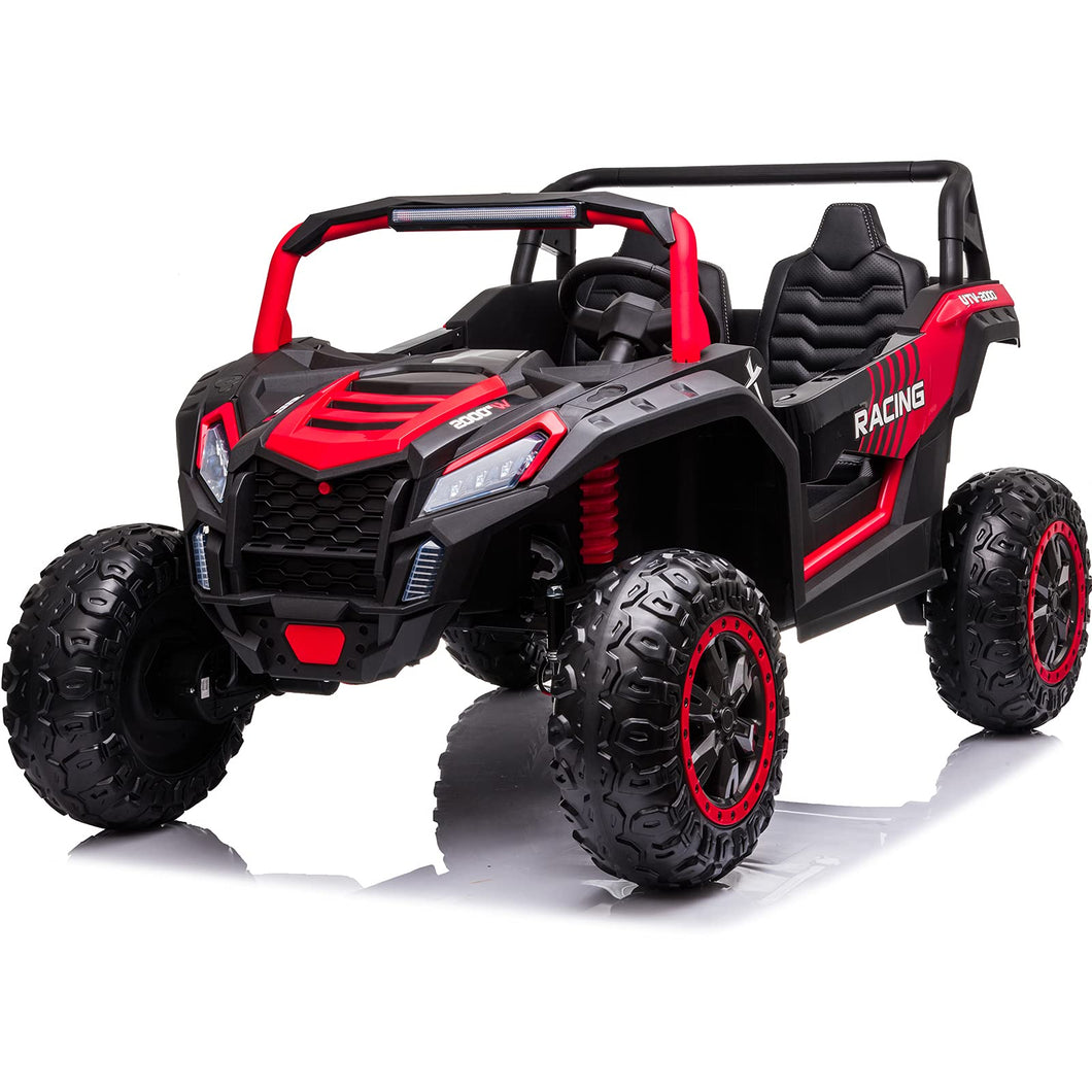 XXXL 24V Ride On Toys for Big Kids UTV Large 2 Seater Ride On Car for Kids 4WD Ride On Truck with Remote Control, Off-Road, Red