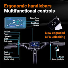 Load image into Gallery viewer, Electric Scooter with Seat for Adults, 6000w Dual Motor Electric Scooter with 74 Miles Range Battery Up to 52 Mph, Folding 11&quot; Off Road Tires
