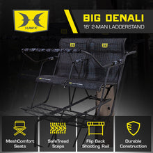 Load image into Gallery viewer, Hawk Big Denali 2 Man Climbing Tree Stand, 18 Foot Deer Hunting Ladderstand
