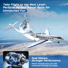 Load image into Gallery viewer, DEERC G650 RC Plane Private Jet,3-CH Remote Control Airplane Toys
