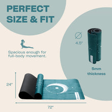 Load image into Gallery viewer, Yoga Mat With Strap 5mm Non Slip Suede &amp; TPE - Eco-Friendly Fitness &amp; Exercise Mat for Home Gym
