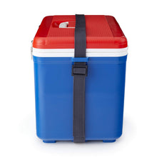 Load image into Gallery viewer, Engel UC19-RWB 19 Quart Fishing Live Bait Dry Box Ice Cooler with Stain/Odor-Resistant Surface and Shoulder Strap, Red/Blue
