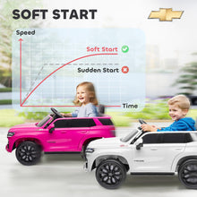 Load image into Gallery viewer, Chevrolet Tahoe Licensed Kids Ride on Car, 12V Battery Powered Kids Electric Car with Remote Control, White
