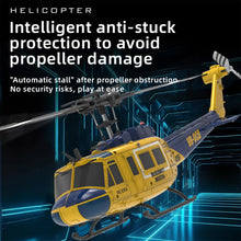 Load image into Gallery viewer, NBJIALIN RC ERA C032 UH-1 Huey Helicopter - Remote Control Helicopters for Adult, 1/48 Sacle 2.4G 6CH Gyro Stabilized Aircraft with Altitude Hold &amp; Optical Flow,3D Stunt Drone (Yellow)
