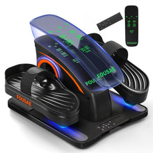 Load image into Gallery viewer, Under Desk Elliptical Machine, Upgraded 6 Adjustable Resistance &amp;15 Speeds Electric Elliptical Leg Exerciser while Sitting for Seniors with Forward &amp; Reverse Direction, Touch Screen and Remote Control
