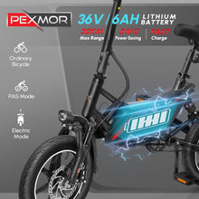 Load image into Gallery viewer, Electric Bike for Adults,14&quot; Folding Electric Bicycle 350W 36V 6AH Battery w/Dul Shock Absorber, Foldable Commuter City Ebike
