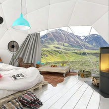 Load image into Gallery viewer, Dome Tent, Luxury Glamping Shelter with Geodesic Frame Design and Panoramic Window, Outdoor Camping Structure for Resort, Event Space, Tourism Project, Garden and Commercial Applications
