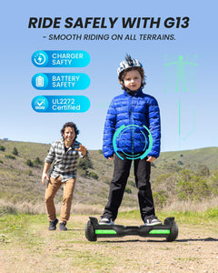Hoverboard New G13 All Terrain Hoverboard with LED Lights & Dual 250W motors, Self Balancing Off Road Hoverboards