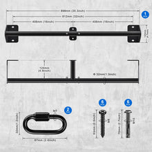 Load image into Gallery viewer, Kipika Heavy Duty Wall Mounted Pull Up Bar (32" Straight Type)
