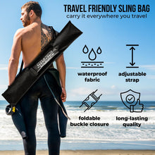 Load image into Gallery viewer, Hawaiian Sling Fishing Spear Set - Travel Fiberglass Pole Spear Harpoon for Spearfishing with 3 Prong Paralyzer Tips 5' - Fishing line Holder and Travel Bag Included for Spear Fishing Equipment
