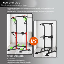 Load image into Gallery viewer, Trlakepreble Power Tower Pull Up Bar,Height Adjustable Multi-functional Home Strength Training Gym
