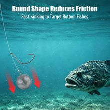 Load image into Gallery viewer, Dr.Fish 1pk Cannonball Sinkers Saltwater Trolling Downrigger Weights 64oz
