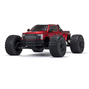 RC Truck Big Rock 6S 4WD BLX 1/7 Monster Truck RTR (Battery and Charger Not Included) Red, ARA7612T2