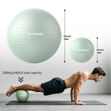 Load image into Gallery viewer, FITMIND Yoga Ball set-65cm&amp;25cm(Green)
