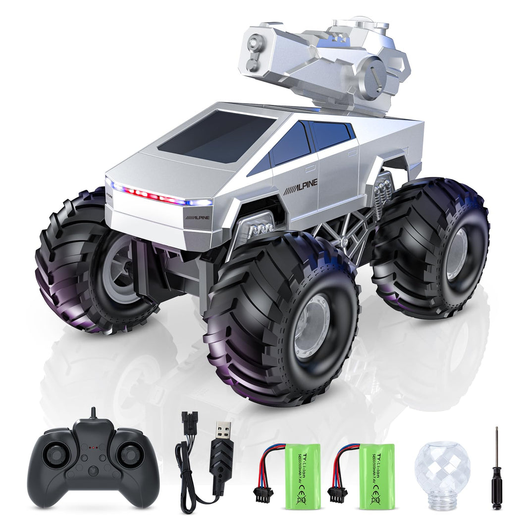 1:16 Remote Control Car, 2.4GHz Shoot Water RC Cars, 4WD Amphibious RC Truck, All Terrain Off-Road Remote Control Monster Truck