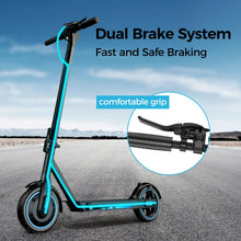 Load image into Gallery viewer, Electric Scooter Adults, Up to 25 Mph and 22 Miles Range, 500W Motor E-Scooter with 10&quot; tire, Foldable Escooter (Blue)
