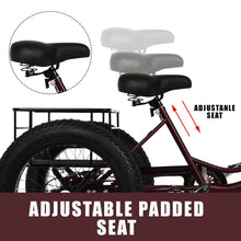 Load image into Gallery viewer, 20 Inch Fat Tire Adult Tricycles 3 Wheel Bikes 7 Speed Adult Trikes Three-Wheeled Cruiser for Seniors, Women, Men
