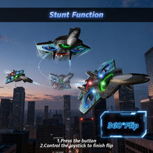 Load image into Gallery viewer, FUNPX Foam RC Airplane with Cool Led Light, 360° Flip and Headless Mode
