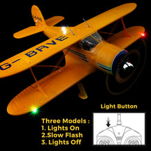 Load image into Gallery viewer, A300 4-Ch RC Plane, Beechcraft D-17 RC Airplanes with Lights, 6G/3D Brushless RC Planes with 2 Batteries, 2.4G Remote Control RC Airplanes
