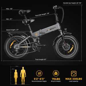 Electric Bike for Adults,1400W Peak Motor 30MPH Max Speed 48V 13AH Removable Battery, Full Suspension System Design