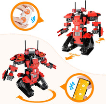 Load image into Gallery viewer, Building Blocks RC Robot App Controlled Toy, Remote Control STEM Robot Toy, DIY Robotics  (Red)
