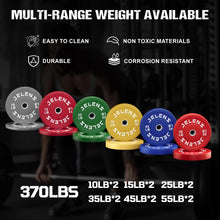 Load image into Gallery viewer, JELENS Home Gym System, 150LB Weight Stack Smith Machine -(Black, 370LBS Colored Weights Package)
