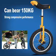 Load image into Gallery viewer, Unicycle, Chrome Wheel Unicycle Leakproof Butyl Tire Wheel Cycling Outdoor Sports Fitness Exercise, Red,24“
