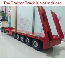 Load image into Gallery viewer, 1/14 Metal 5-Axle Trailer Semi-Trailer for RC Tractor Truck Construction Vehicle for Adult Hobby
