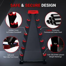 Load image into Gallery viewer, HARISON 6-Tier Dumbbell Rack Stand Only, A-Frame Design Weight Rack for Dumbbells
