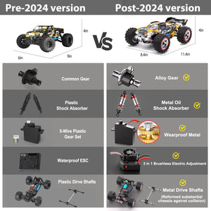 1/18 Scale All Terrains RC Cars for Adults, Brushless 37 MPH Fast Electric Car with 2.4 GHz Remote Control, 4X4 Off-Road Truck