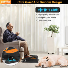 Load image into Gallery viewer, Under Desk Elliptical Machine, Electric Elliptical Exerciser for Senior, Quiet &amp; Small Electric Seated Pedal Exerciser for Home with Monitor, Remote Control &amp; 12 Adjustable Speeds (Orange)
