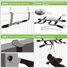 Load image into Gallery viewer, KAKICLAY New Upgrade Pull Up Bar for Doorway with Ergonomic Grip
