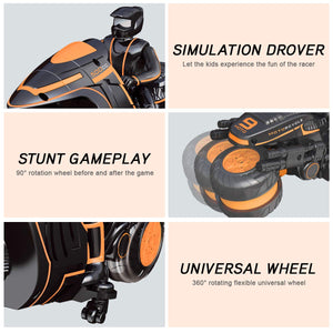 Remote Control Motorcycles, 360° Spinning Action Rotating Drift Stunt Motorbike 2WD High Speed Rc Motorbikes 2.4Ghz