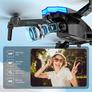 Drone with 1080P Camera for Kids and Adults | One Key Start/Altitude Hold Friendly for Beginners | FPV Foldable Drone/30 Mins Flight Time