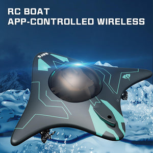 WiFi RC Boat with Camera - 6 CH Waterproof Remote Control Boat for Pools & Lakes, Wireless App Control for iOS & Android