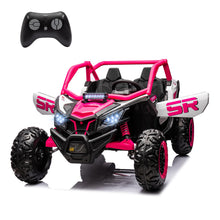 Load image into Gallery viewer, 24V Electric Kids UTV Ride on Car with Remote Control, 2-Seater, 2 Shock Absorbers, 2x200W Motors (Pink)
