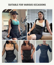 Load image into Gallery viewer, FeelinGirl Waist Trainer Vest for Women Lower Belly Fat Waist Trainer Corset Vest L Mocha Brown
