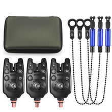 Load image into Gallery viewer, doorslay Adjustable, Volume and Sensitivity for Precise Detection Led Signal, Seamless Integration with Fishing Alarm, Fishing Bite Alarm Kit with Zipper (Blue)
