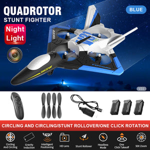 RC Plane with Camera 4K, 6CH RC Airplane, 2.4GHz Remote Control Airplane, Foam RC Glider, Easy to Fly RC Aircraft, V31 RC Jet Fighter