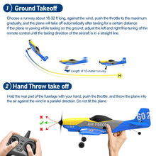 Load image into Gallery viewer, RC Plane, 3 Channel RC Airplane 2.4GHz with 2 Batteries 6-axis Gyro Stabilizer, Easy to Fly for Beginners Adults and Kids
