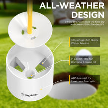 Load image into Gallery viewer, KINGTOP 3 ft Yellow Golf Flagstick Sets with Number 1 to 3 Flags, 3 Pack
