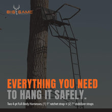 Load image into Gallery viewer, BIG GAME Big Buddy 2-Person Ladder Whitetail Deer Elk Mule Above Hunting Outdoors Flex-Tek Seats 16' Tall Tree Stand
