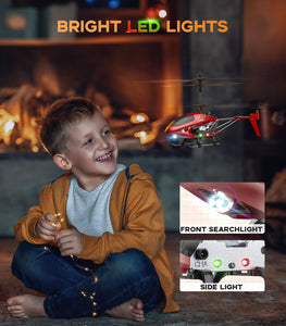 RC Helicopter for Kids and Beginners, Remote Control Helicopter with Altitude Hold, 2 Speed Modes, Whole Alloy Toy