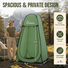 Load image into Gallery viewer, WolfWise Pop Up Shower Tent for Camping Essentials, Compact &amp; Lightweight
