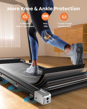 Load image into Gallery viewer, Acezoe Walking Pad Under Desk Treadmill with Incline - Grey Silver
