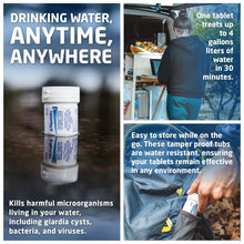 Load image into Gallery viewer, Aquatabs Water Purification Tablets, 397mg 100 Pack, Camping &amp; Emergency
