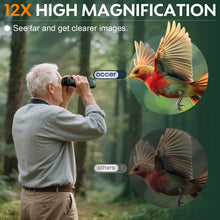 Load image into Gallery viewer, Occer 12x50 Binoculars for Adults High Powered for Bird Watching Green
