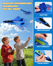 Load image into Gallery viewer, 2.4GHz Remote Control Fighter Jet with Gyro Stabilizer &amp; LED Lights, 2 Batteries Foam
