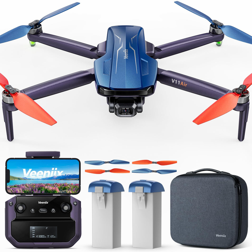 Drone with 6K Camera for Adults, 3-Axis Gimbal Drones with 4K/30fps Video, 10000ft FPV Transmission Professional Drone